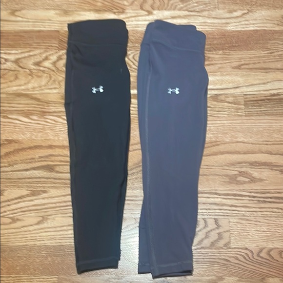 Under Armour Black and Dark Gray Leggings - Picture 1 of 3